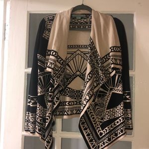 Flying Tomato Thick Open Cardigan.